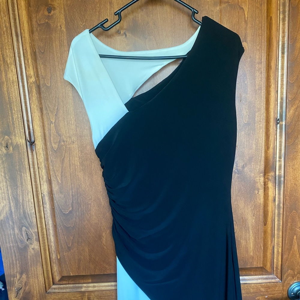 Ralph Lauren Black and White Cocktail Dress